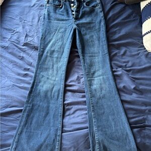 Anthropologie Women's Blue Flared Jeans